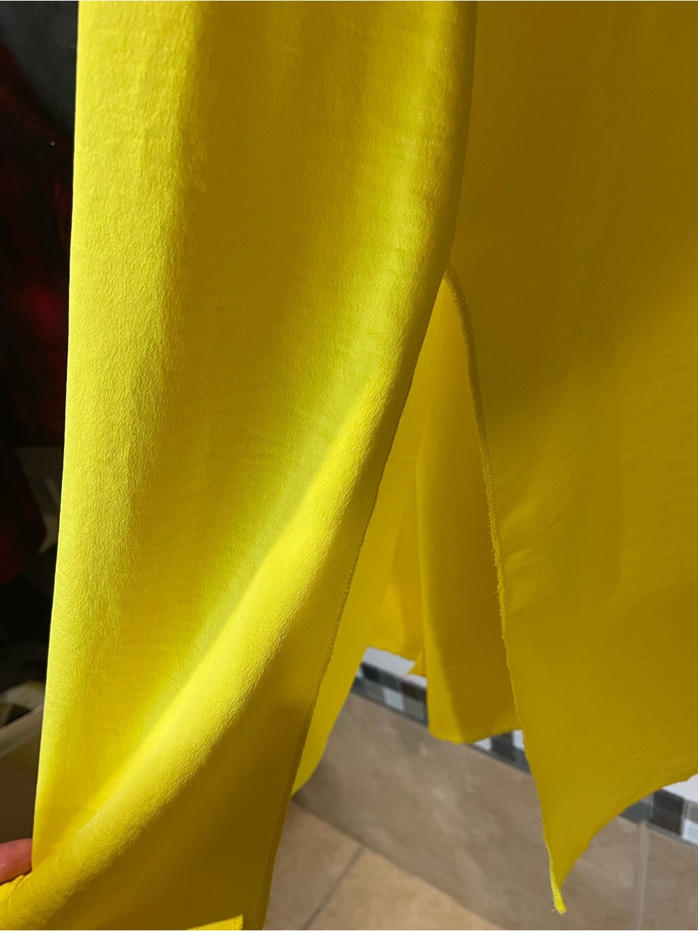 NWT See You Monday Yellow Maxi Slip Dress Medium Side Slits Summer Vacation - Picture 8 of 10